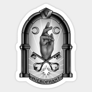 Hierophant Tarot card Sticker